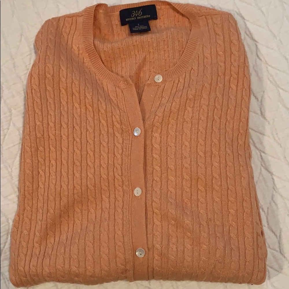 Brooks Brothers silk-cashmere cardigan